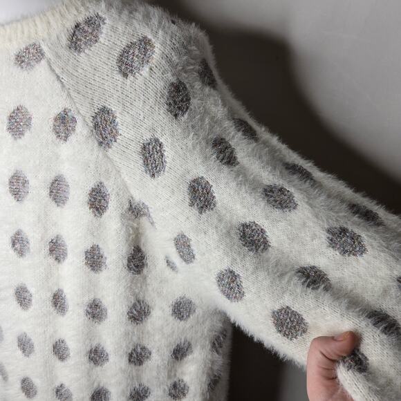 MODCLOTH Metallic Rainbow Polka Dot Pullover Sweater Size 3X - Picture 7 of 16